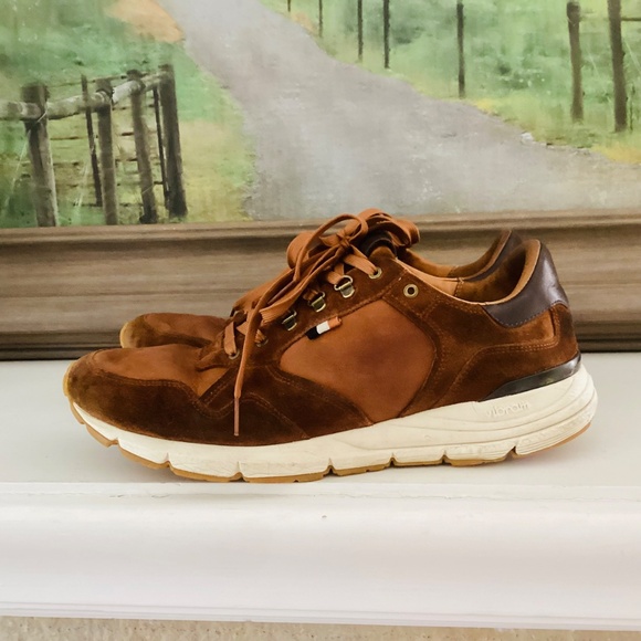 Allen Edmonds Men’s 11 D Canyon Weatherproof Runner Sap Brown Suede Vibram Sole - Picture 12 of 16